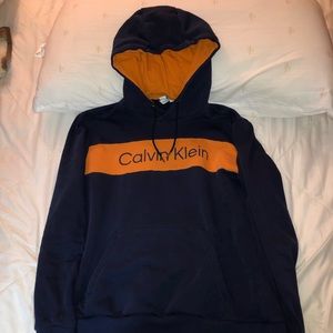 Calvin Klein Blue and Orange Hoodie